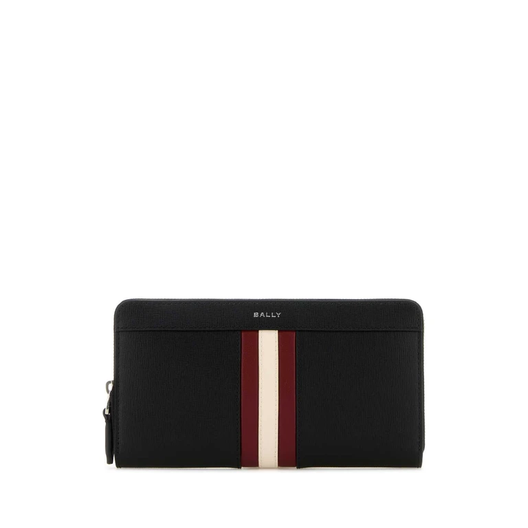 Black Leather Wallet Portafogli - Men