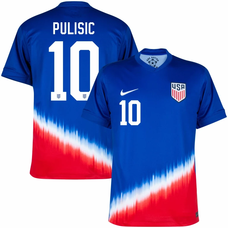 Men's Usa Away Pulisic 10 Jersey 2024-2025 Jerseys