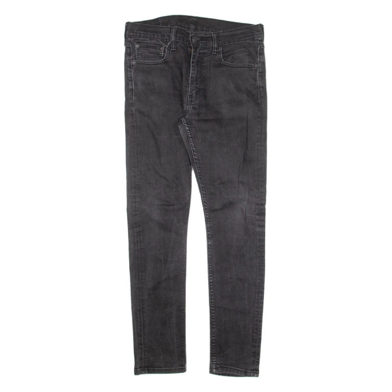 LEVI'S 519 Jeans Mens Black Slim Skinny W33 L29