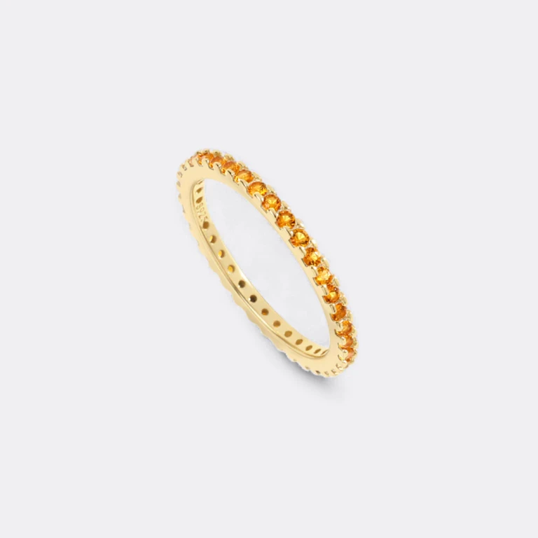 November Birthstone Eternity Stacking Ring