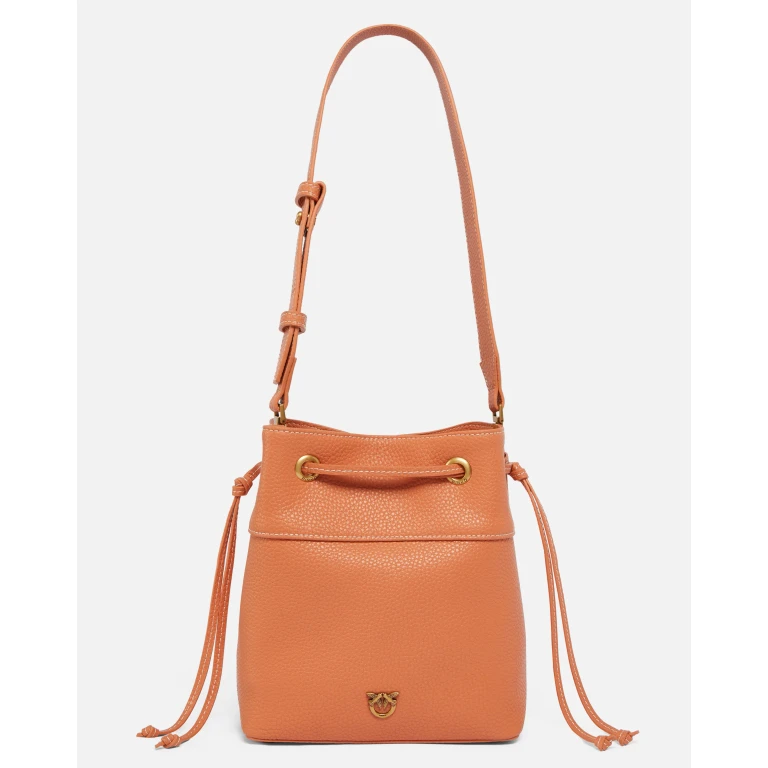 Pinko - Petit sac seau à bandoulière en cuir