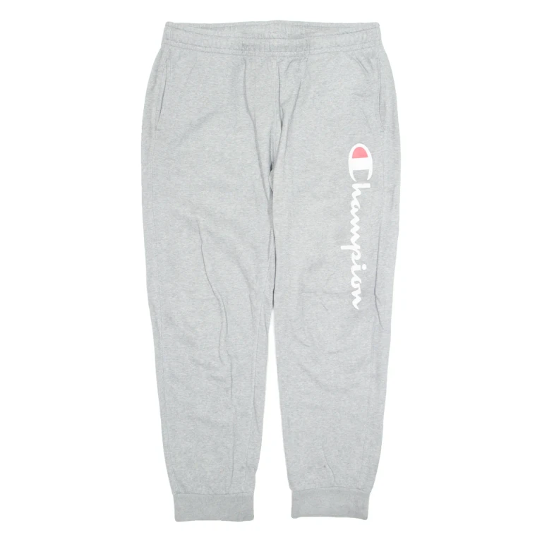 CHAMPION Mens Joggers Grey Tapered XL W34 L24