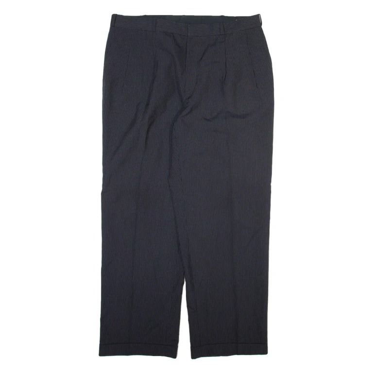 INTREND FASHION Mens Trousers Black Regular Straight W32 L28