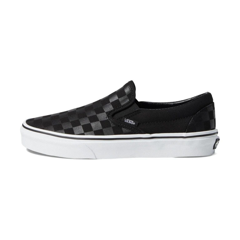 [vn000eye276] Mens Vans Ua Classic Slip-on Checkerboard - Black/black