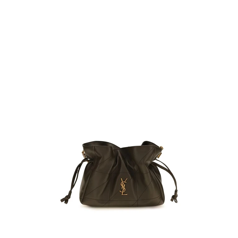 Saint Laurent Bicolor Lamb Ovis Aries Shoulder Bag - Women