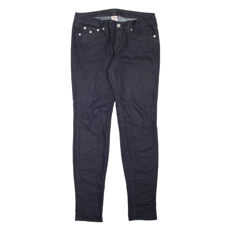 TRUE RELIGION Womens Jeans Blue Slim Skinny W32 L34