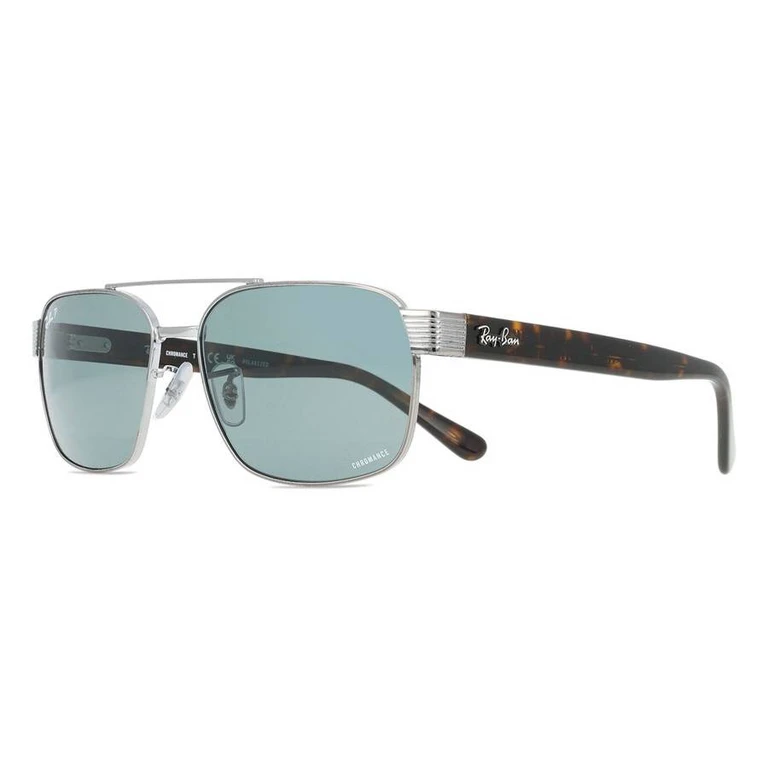Ray Ban Light Blue Polarized Square Unisex Sunglasses RB3751CH 004/3R 61