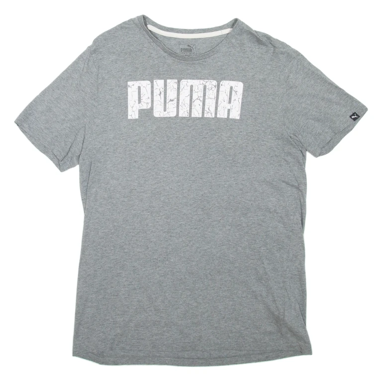 PUMA Mens T-Shirt Grey L (II1-261024-5915)