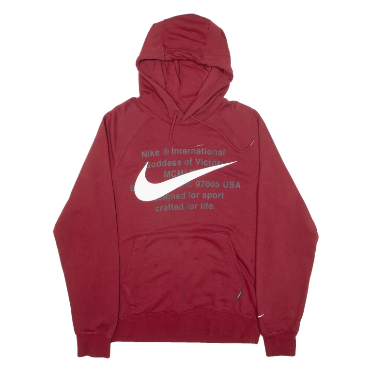 NIKE Mens Red Hoodie S