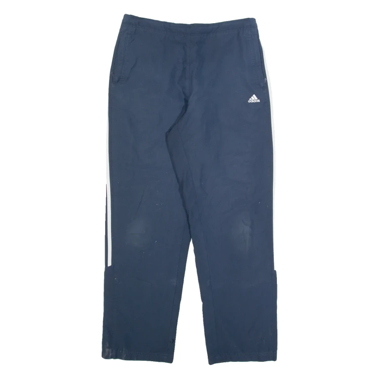 ADIDAS Mens Track Pants Blue Straight L W30 L30