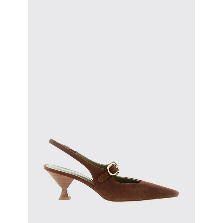 Natalia Leather Slingback Court Shoes with Medium Cone Heel (DL45005A23012502)