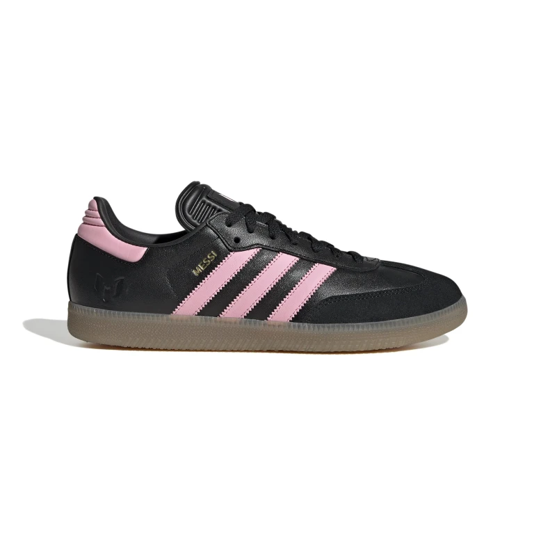 Womens Samba Messi Black Gold Metallic