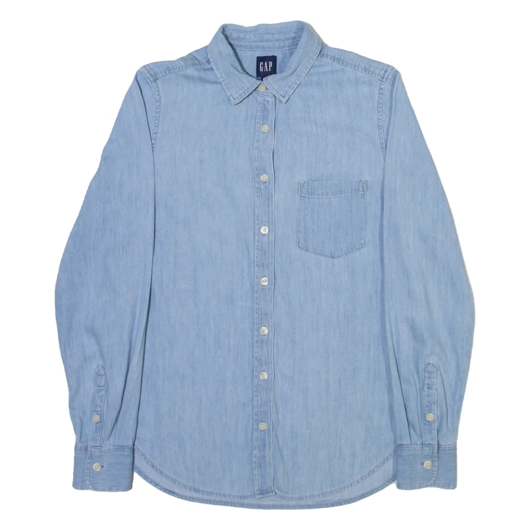 GAP Womens Denim Shirt Blue Long Sleeve XS