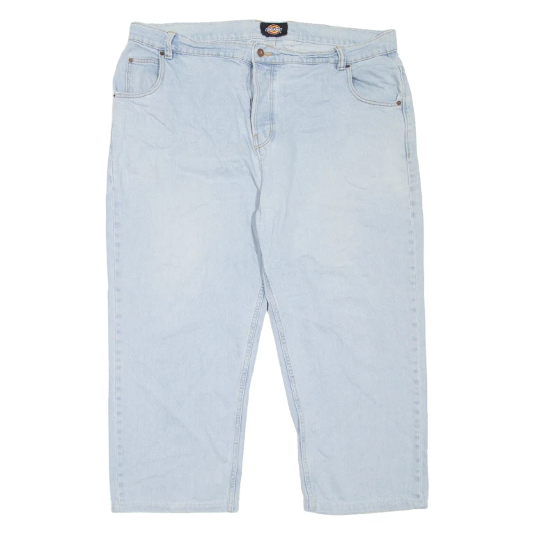 DICKIES Workwear Mens Jeans Blue Relaxed Tapered W43 L25