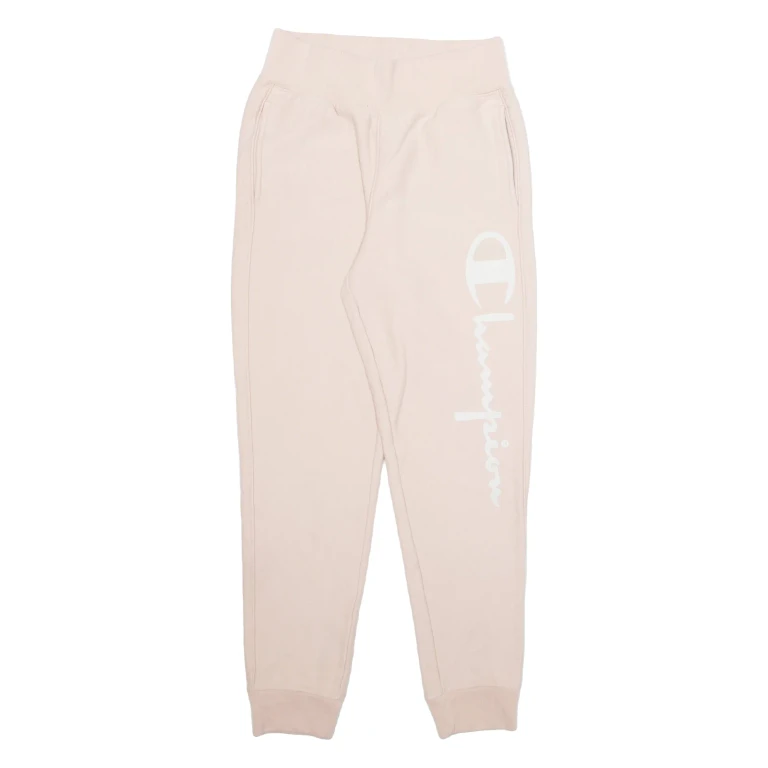 CHAMPION REVERSE WEAVE Womens Joggers Pink Tapered M W24 L27