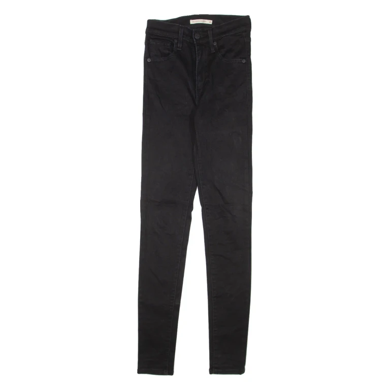 LEVI'S Mile High Womens Jeans Black Slim Skinny W24 L30