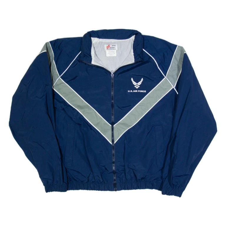 SKILCRAFT US Air Force Mens Bomber Jacket Blue USA XL