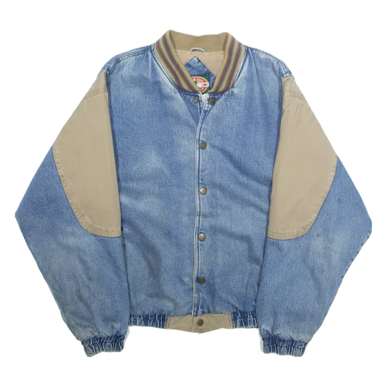 EAGLES RIDGE Mens Bomber Jacket Blue XL