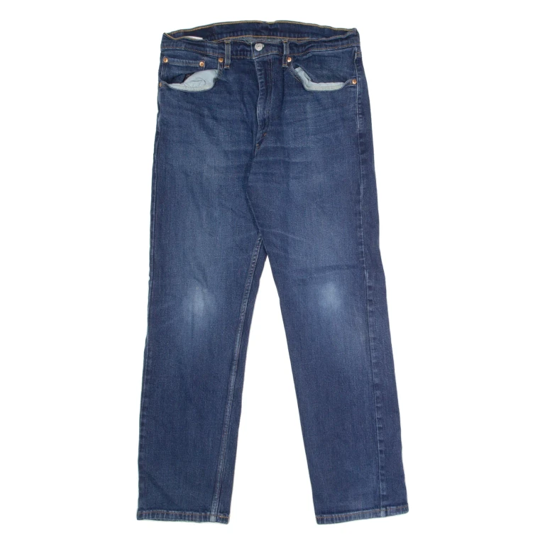 LEVI'S 505 Jeans Mens Blue Regular Straight W36 L32