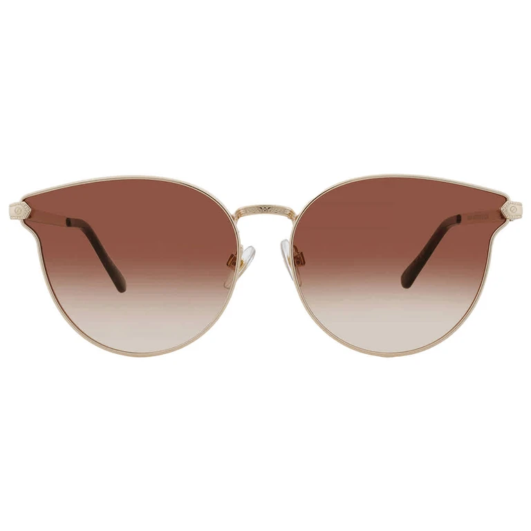 44271FCO710 Brown Oval Ladies Sunglasses 10260406.COM GLDBRN