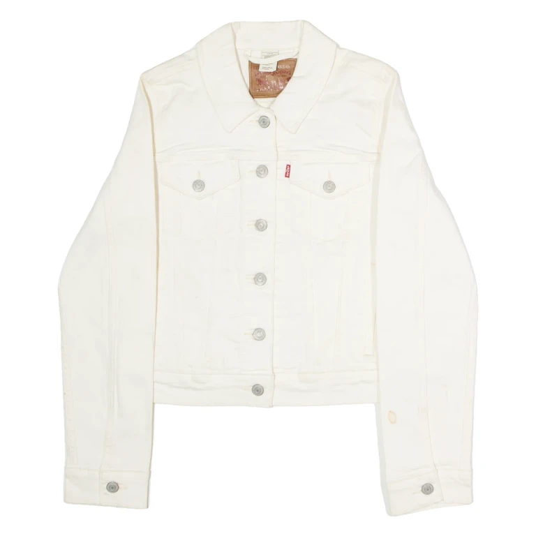 LEVI'S Womens Denim Jacket White S