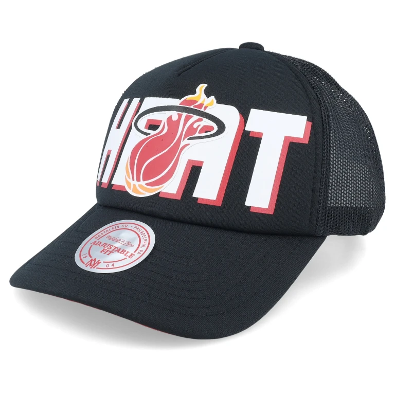 Men's NBA Billboard Trucker Snapback Hwc Heat Snapback Caps