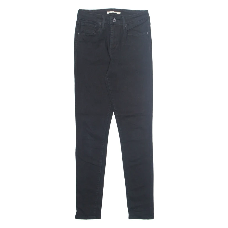 LEVI'S 721 Womens Jeans Black Regular Skinny W27 L30