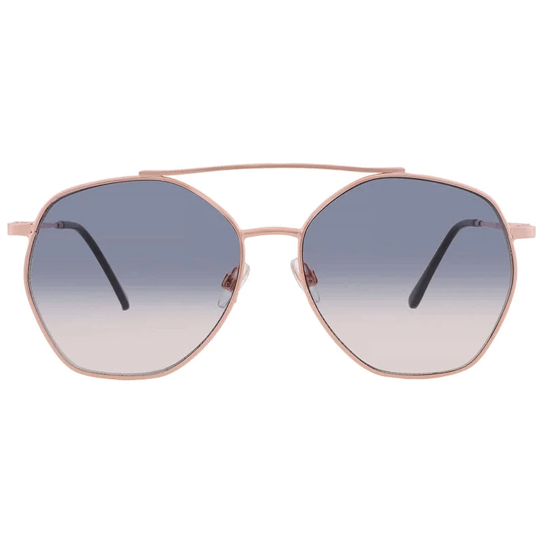 44572FCO650 Smoke Pilot Ladies Sunglasses 10260410.COM GLDSMK