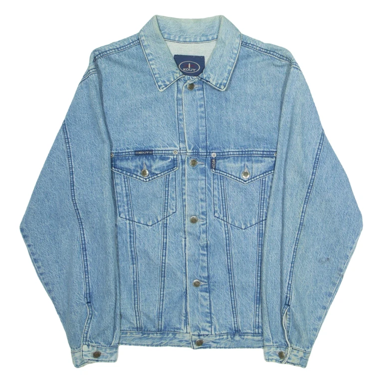 KOUT Mens Denim Jacket Blue M