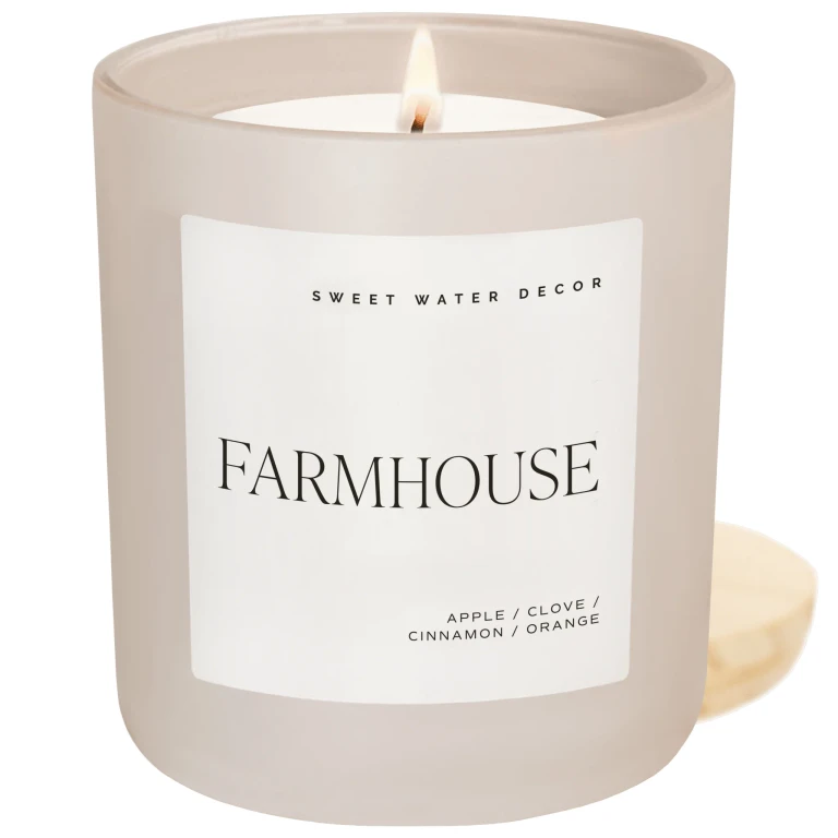 Farmhouse Soy Candle - Tan Matte Jar - 15 oz