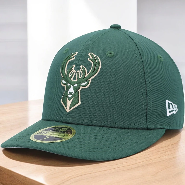 Men's NBA 5950 Basic Team Color Fitted Bucks