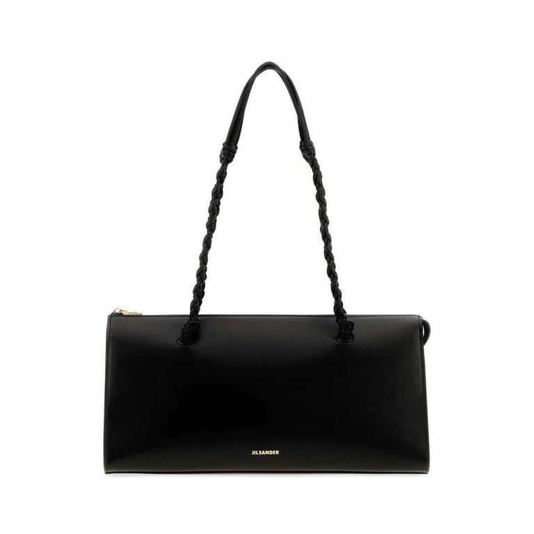 Black Leather Tangle Tent Shoulder Bag 001 Borse A Mano