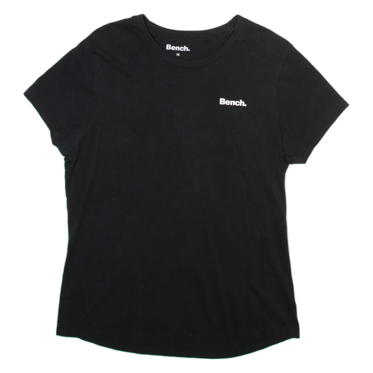 BENCH Womens T-Shirt Black UK 16