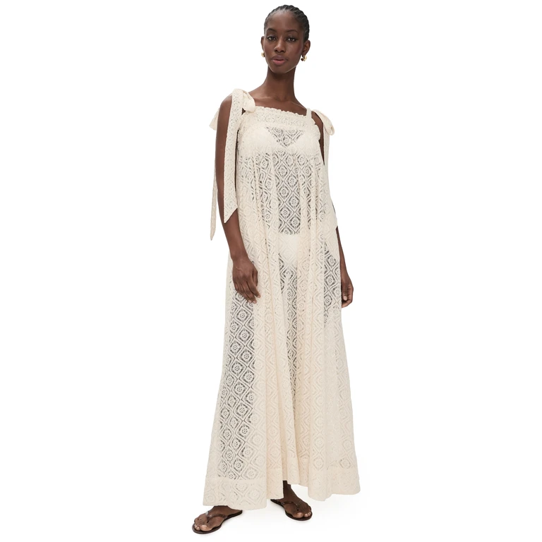 Coniglio Palm Beach Elastic Convertible Maxi Dress Natural One Size