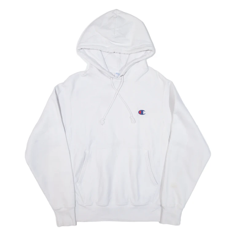 CHAMPION REVERSE WEAVE Mens White Hoodie S