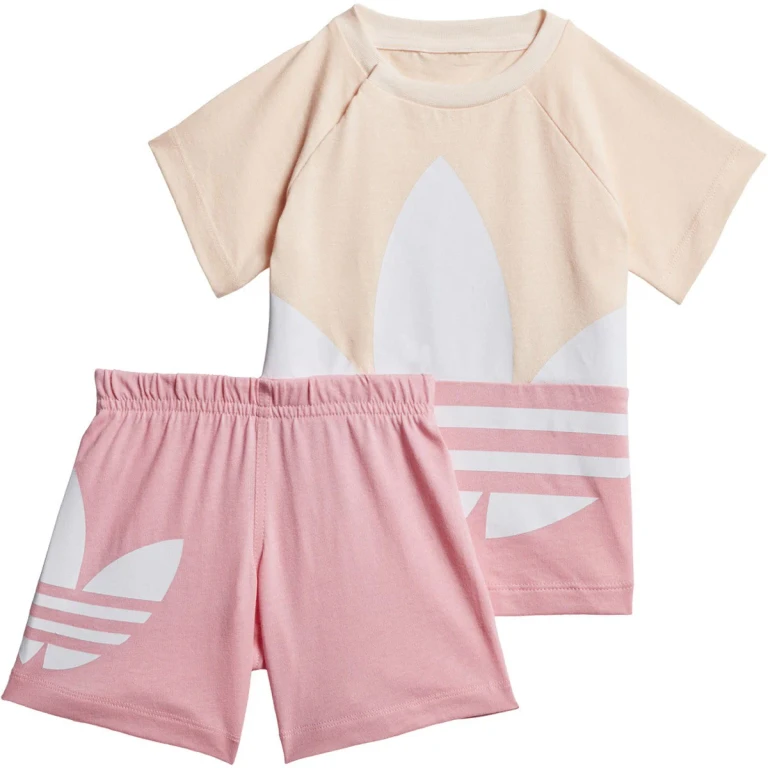 Kids Large Trefoil Short Tee Set T-Shirts