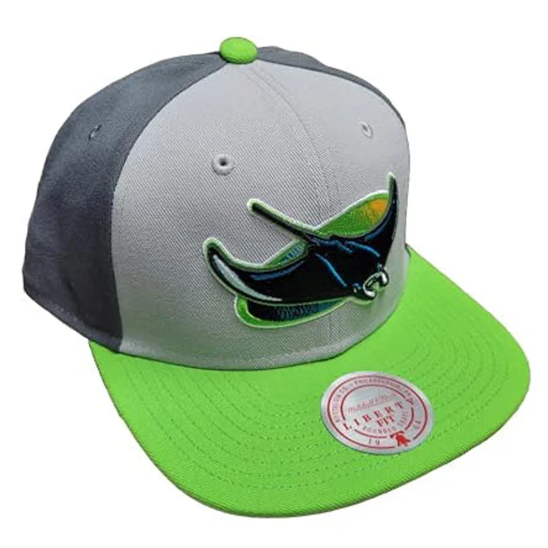 Mitchell & Ness Men's MLB Triple Play Liberty Snapback Coop Rays Snapback Caps