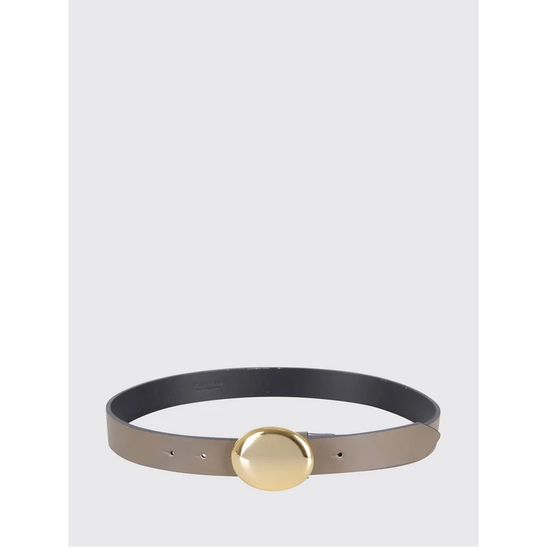 Mindy Smooth Leather Belt with Pin-Buckle Fastening (FTI25CT01GOLD)
