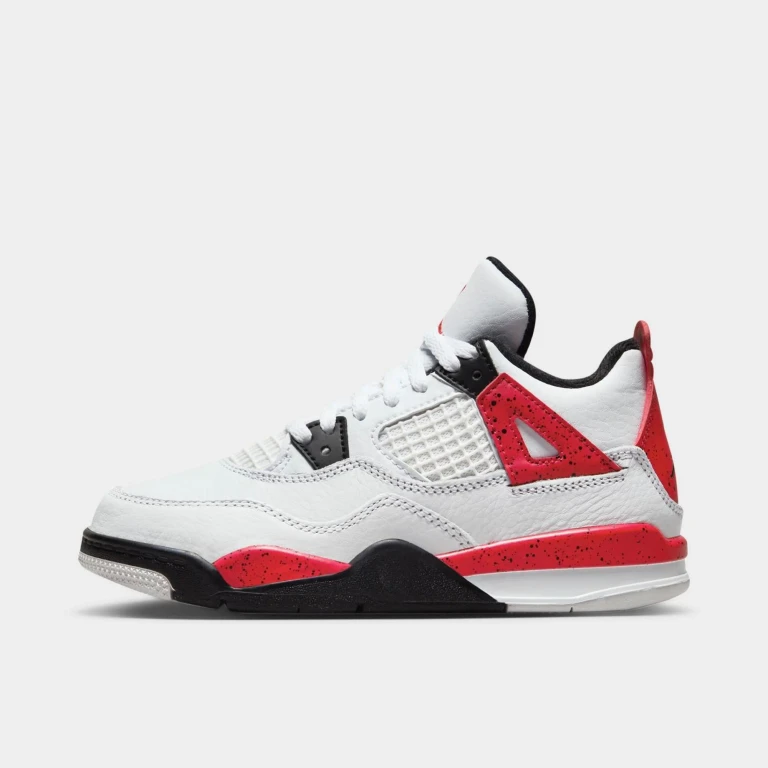 Preschool Retro 4 'Red Cement' Ps Sneakers