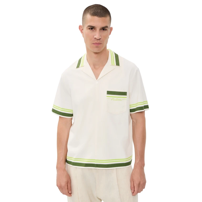 Malbon Ventura Camp Shirt Cream XXL
