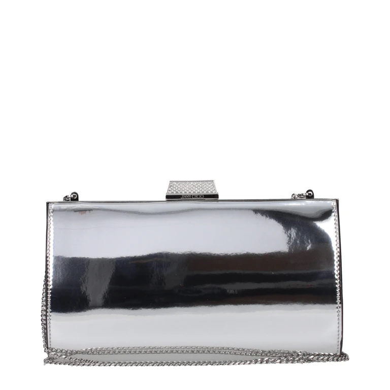 Jimmy Choo Gray Leather Clutch Bag - Women