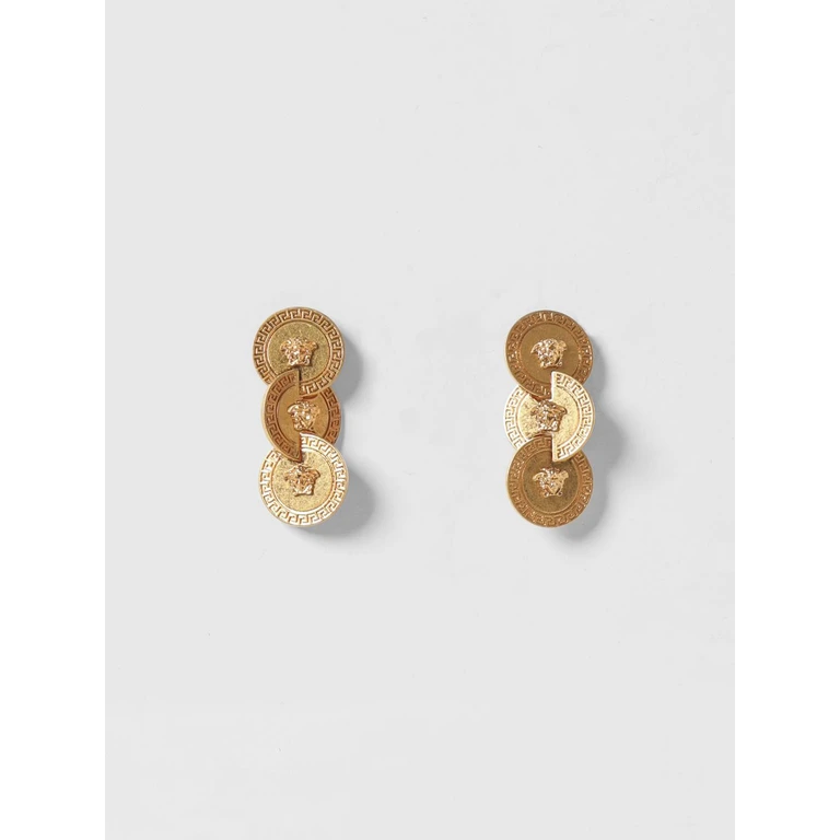 Medusa Pendant Earrings in Gold-Finish Metal (10224911A006203J150)