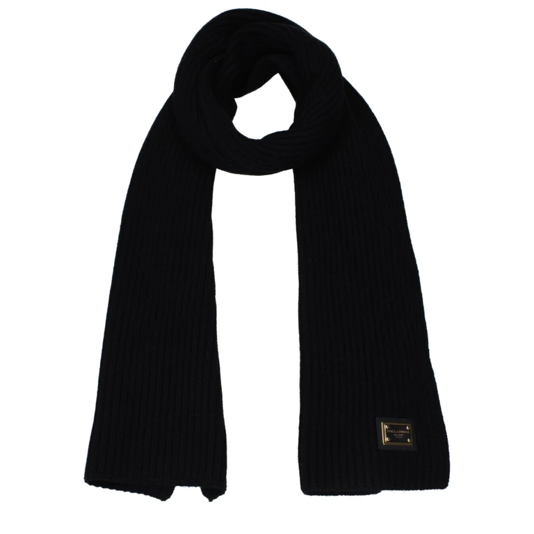 Black Cashmere Scarf - Men