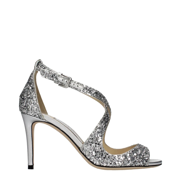 Jimmy Choo Gray Plastic Strap-On Sandals - Women