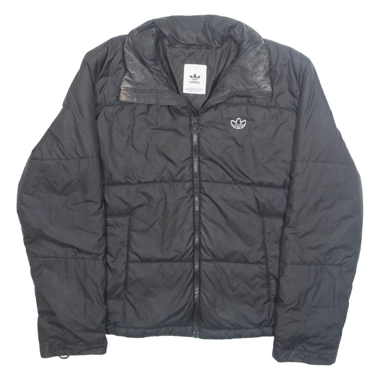 ADIDAS Womens Puffer Jacket Black M