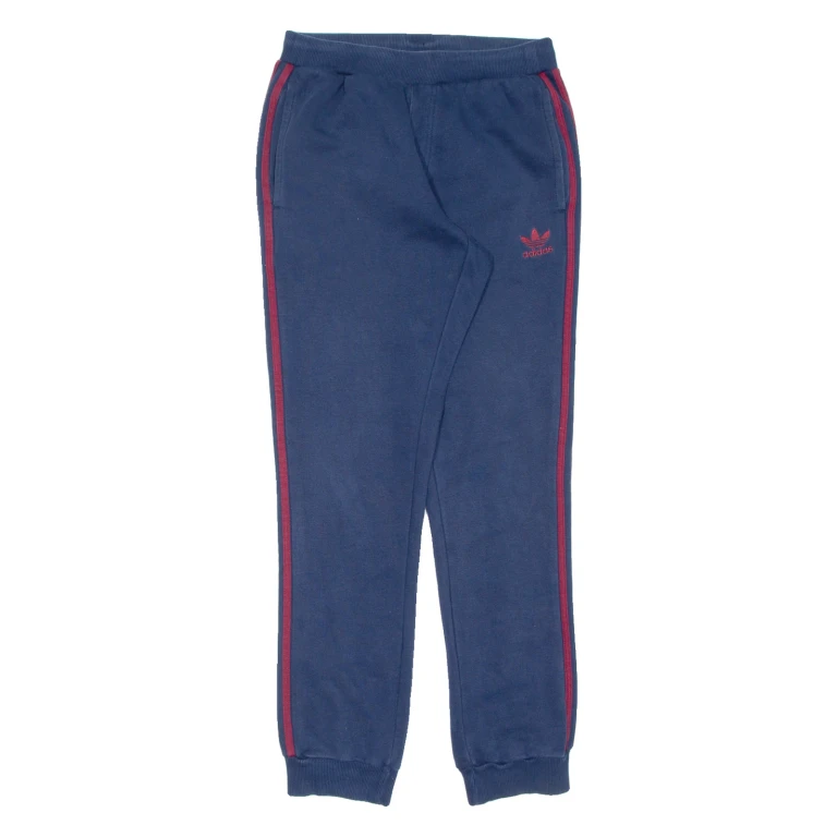 ADIDAS Mens Joggers Blue Tapered S W27 L32