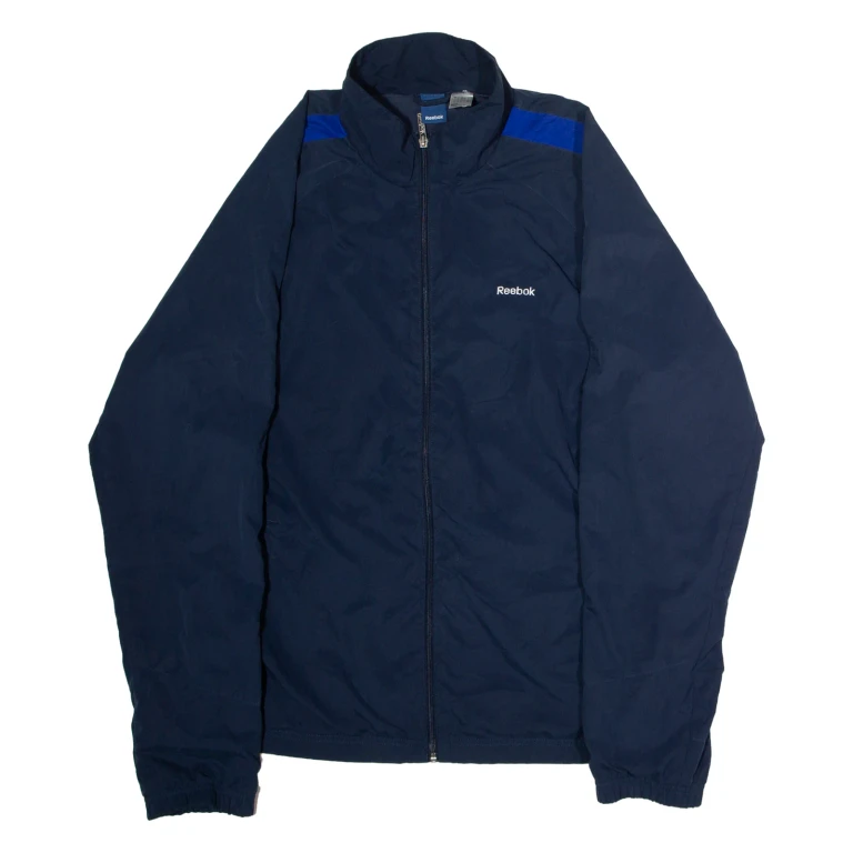 REEBOK Mens Windbreaker Jacket Blue L