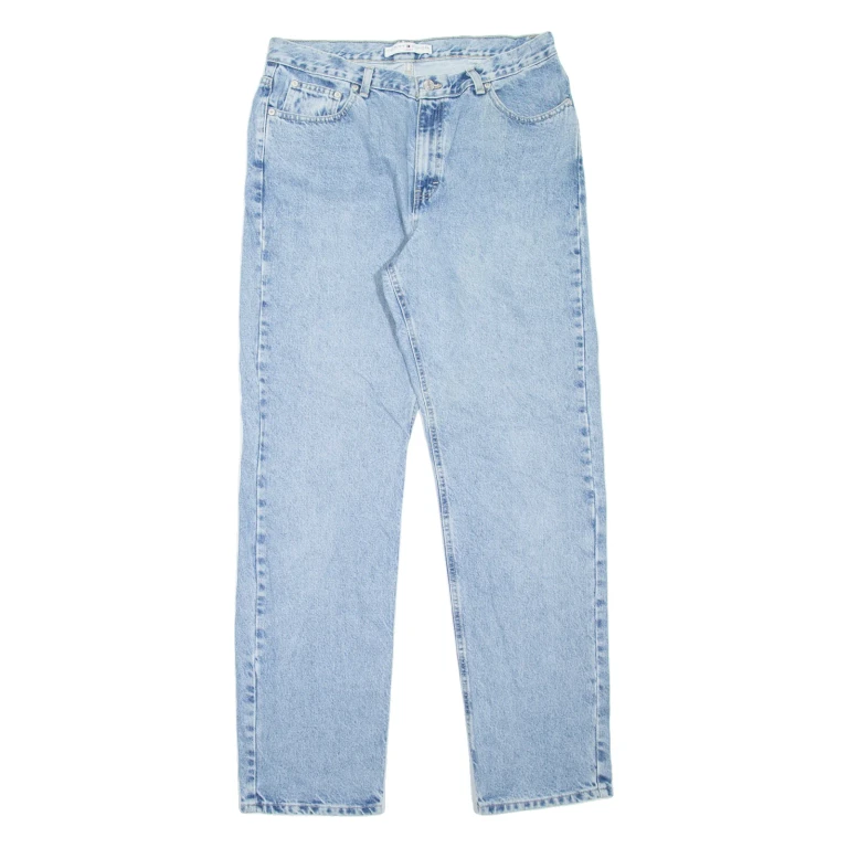 TOMMY HILFIGER Womens Jeans Blue Regular Straight W34 L33