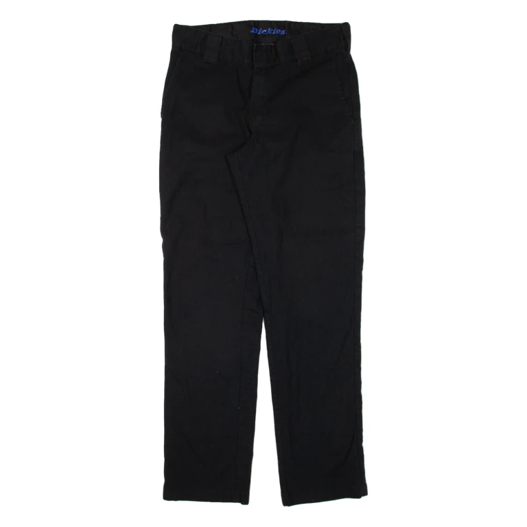 DICKIES Workwear Mens Trousers Black Slim Tapered W30 L32