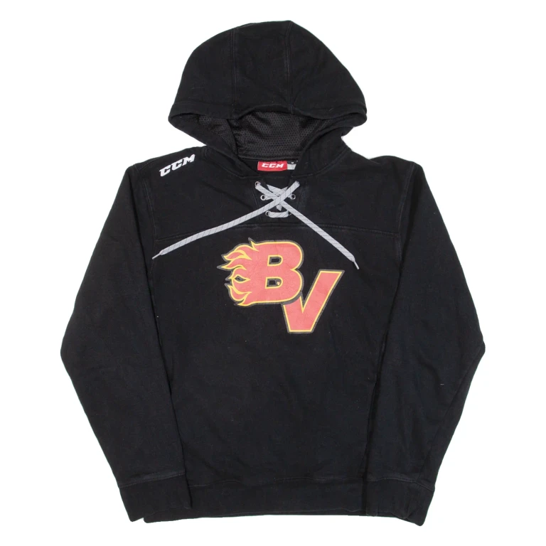 CCM Mens Black Hoodie USA M
